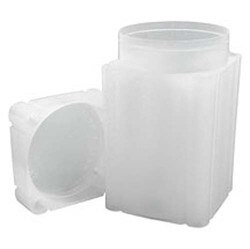 Square Coin Tubes -Translucent Poly